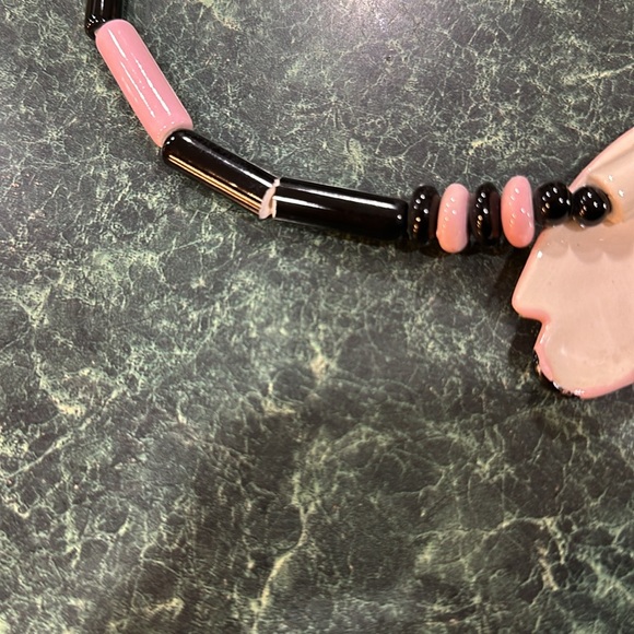 Vintage Ruby Z Bean Finneran Pink Pig necklace - Picture 5 of 7